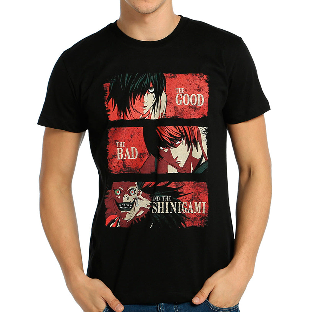 Death Note Kira L Shinigami Black Tişört