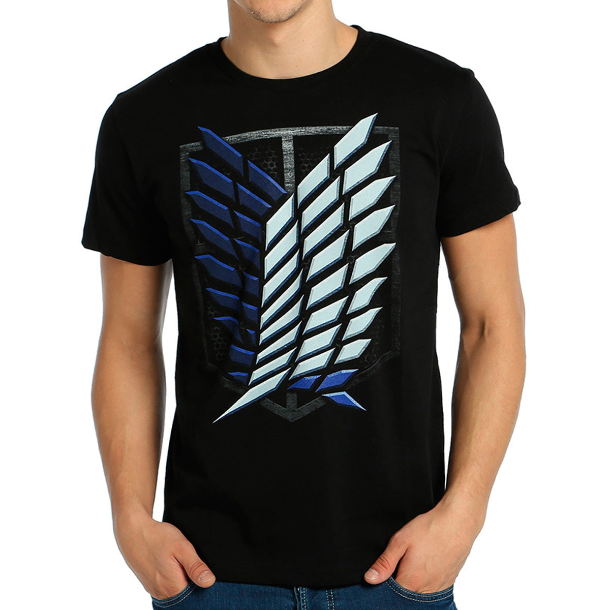 Attack On Titan Black Men's T-Shirt