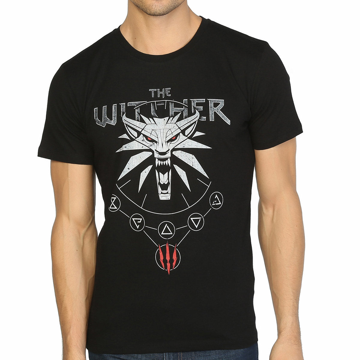 Witcher 3 Wild Hunt Black Men's T-Shirt