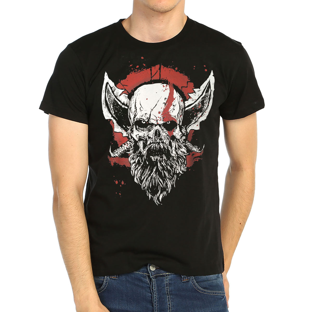 God of War Kratos Black Men's T-Shirt