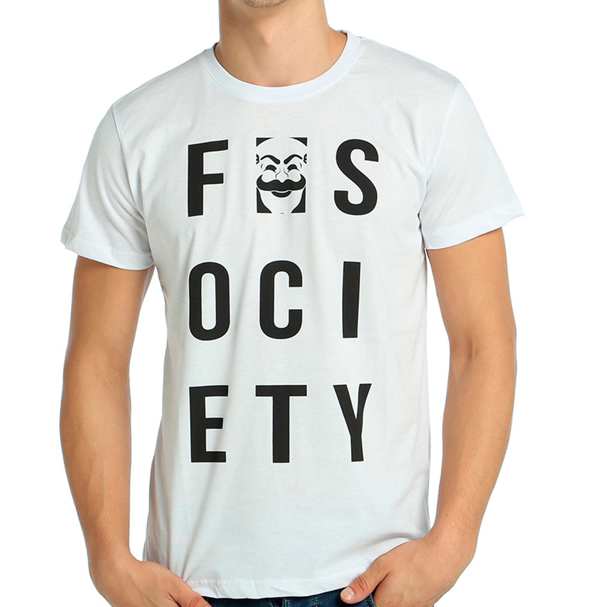 Mr. Robot FSociety White Men's T-Shirt
