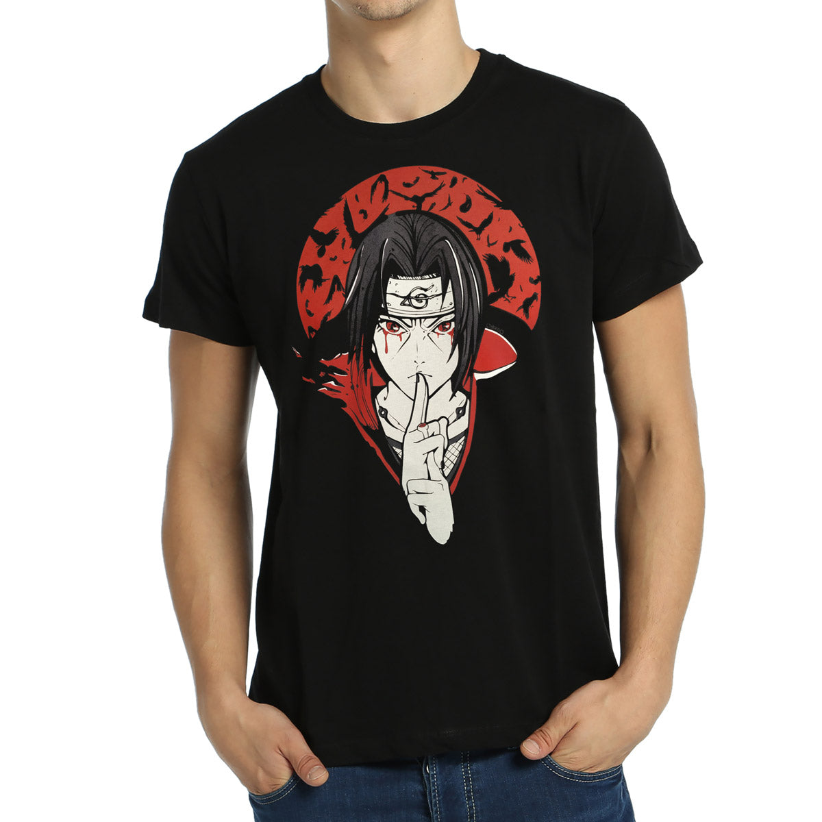Naruto Itachi Uchiha Black Men's T-Shirt