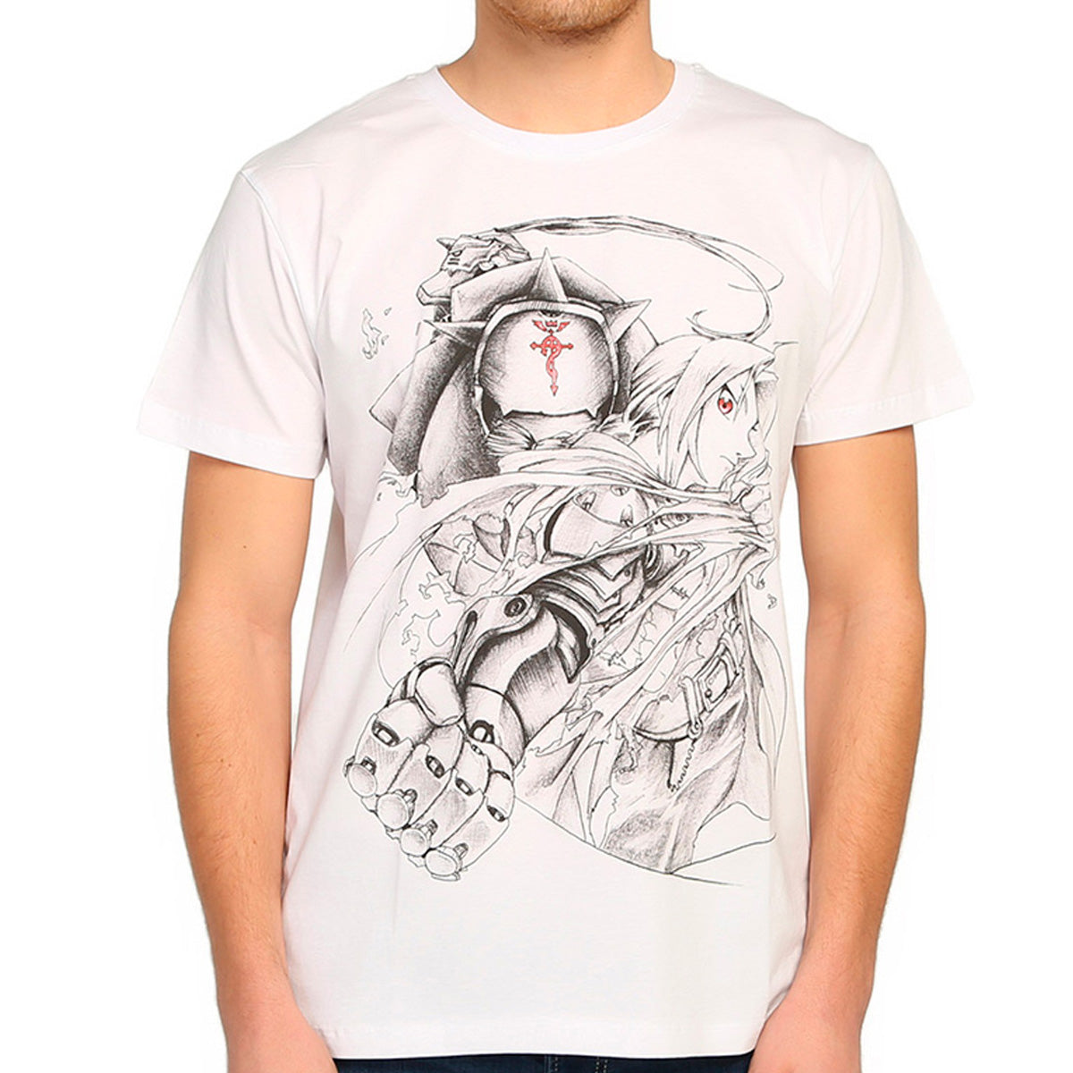 Fullmetal Alchemist White Men's T-Shirt