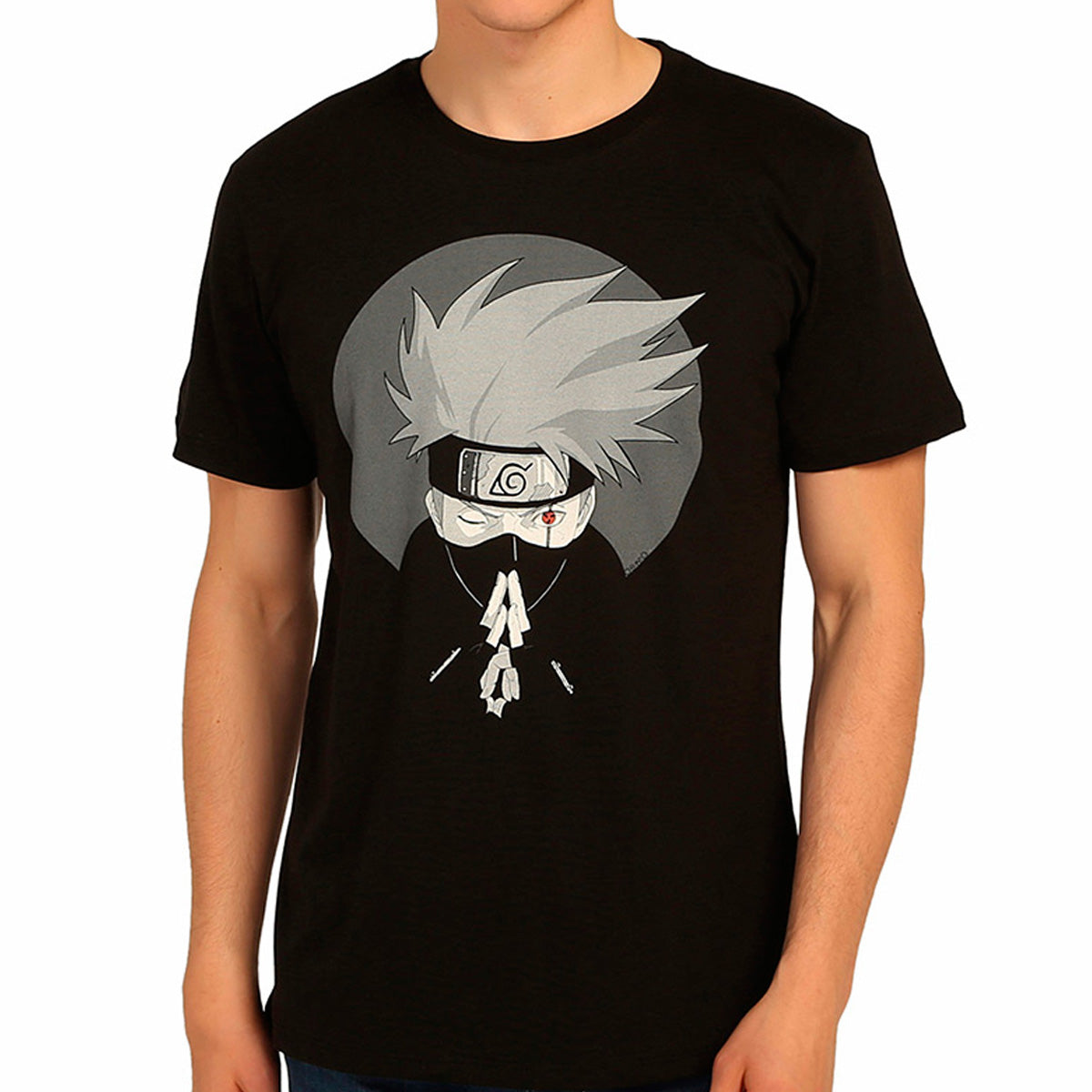 Naruto Kakashi Black Men's T-Shirt