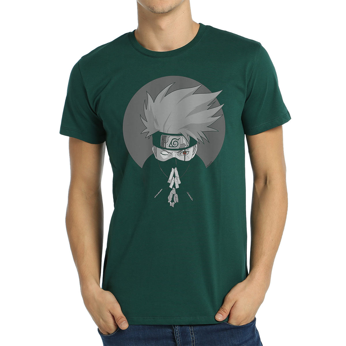 Naruto Kakashi Green Men's T-Shirt